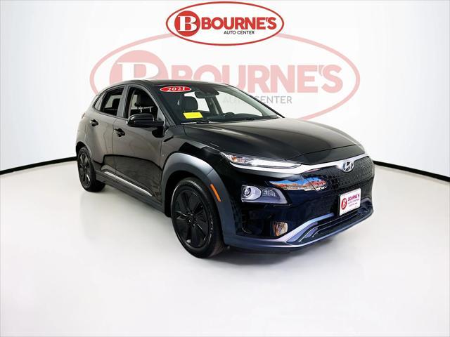 used 2021 Hyundai Kona EV car, priced at $19,990