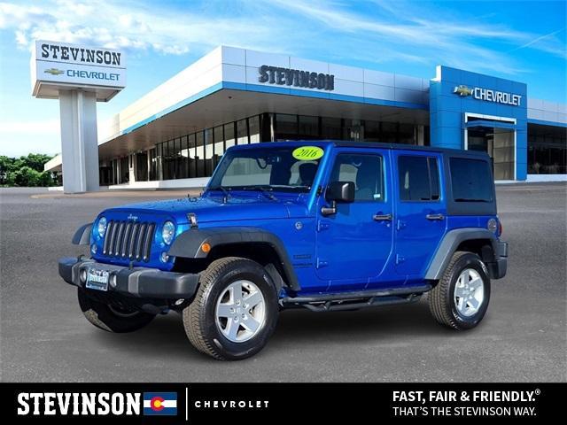 used 2016 Jeep Wrangler Unlimited car, priced at $17,988