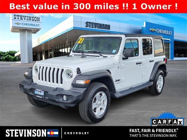 used 2021 Jeep Wrangler Unlimited car, priced at $28,506