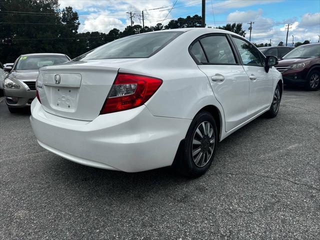 used 2012 Honda Civic car, priced at $7,250