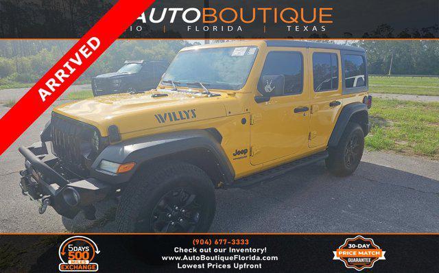 used 2021 Jeep Wrangler car, priced at $23,500