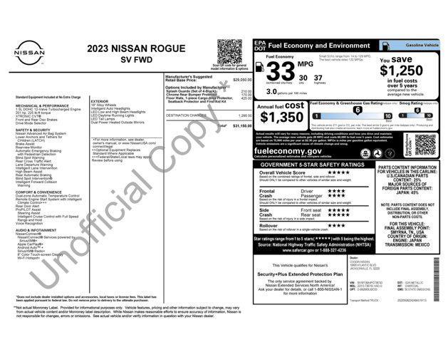 used 2023 Nissan Rogue car, priced at $19,900