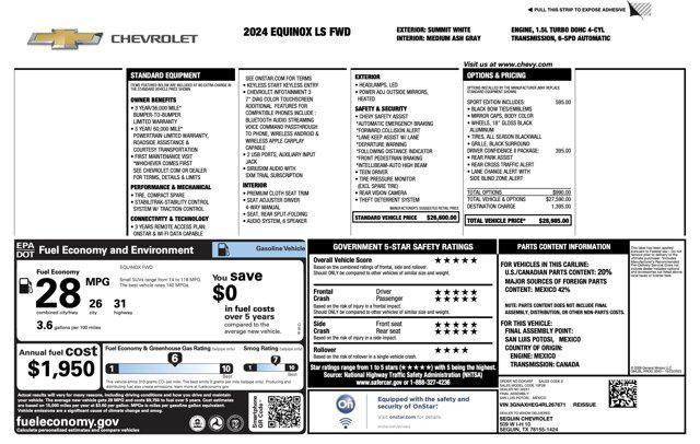 used 2024 Chevrolet Equinox car, priced at $21,200