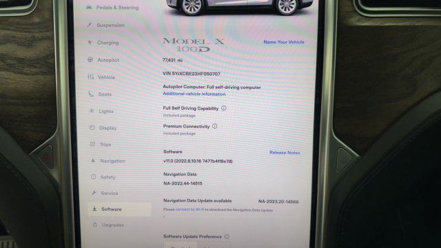 used 2017 Tesla Model X car, priced at $31,400