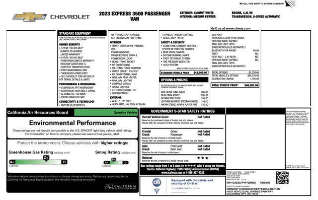 used 2023 Chevrolet Express 3500 car, priced at $32,000