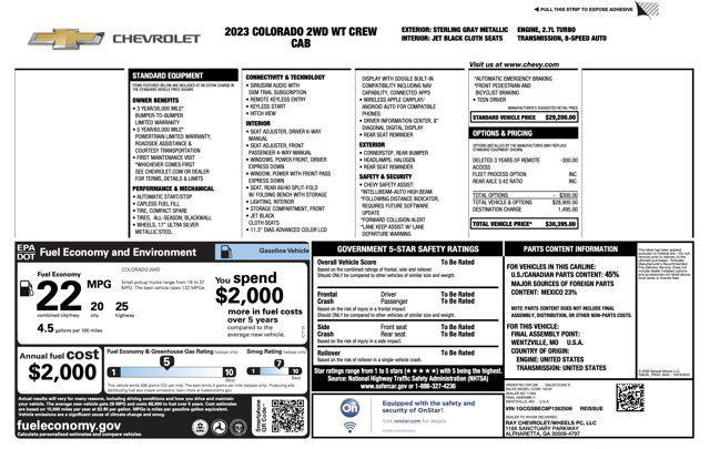 used 2023 Chevrolet Colorado car, priced at $27,000
