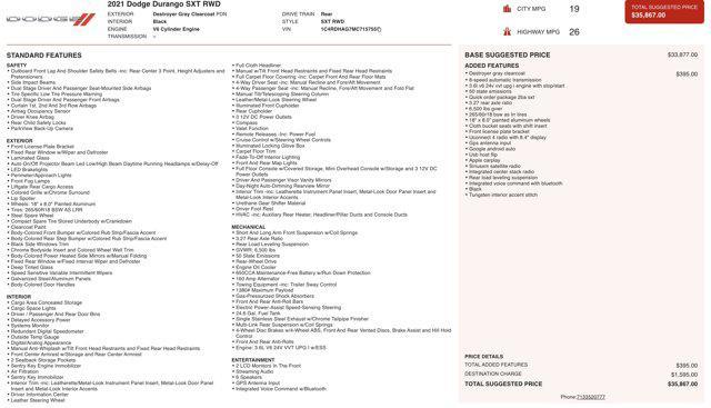 used 2021 Dodge Durango car, priced at $18,700