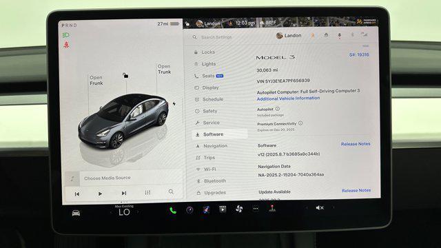 used 2023 Tesla Model 3 car, priced at $24,000