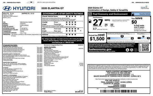 used 2020 Hyundai Elantra GT car, priced at $11,600