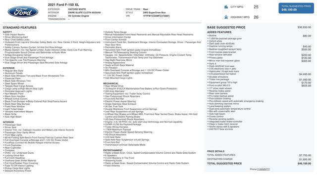 used 2021 Ford F-150 car, priced at $22,000