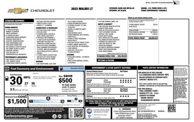 used 2023 Chevrolet Malibu car, priced at $16,000