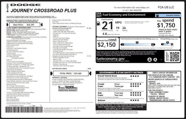 used 2016 Dodge Journey car, priced at $10,200