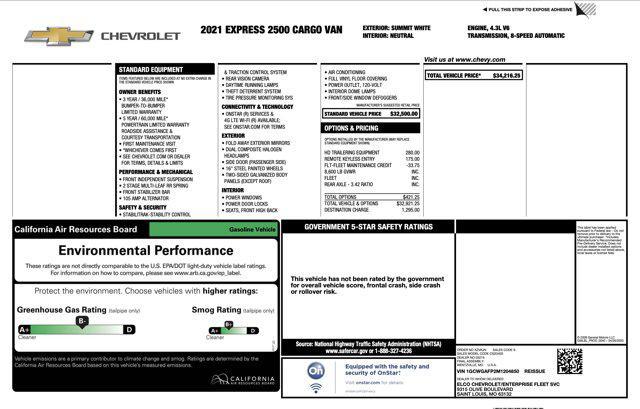 used 2021 Chevrolet Express 2500 car, priced at $18,900