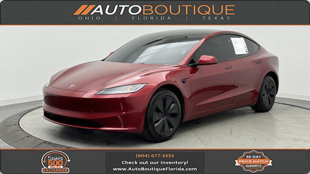 used 2025 Tesla Model 3 car, priced at $31,900