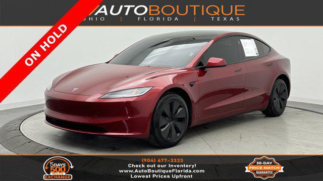 used 2025 Tesla Model 3 car, priced at $35,600