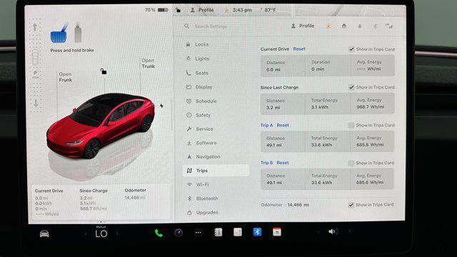 used 2025 Tesla Model 3 car, priced at $35,600