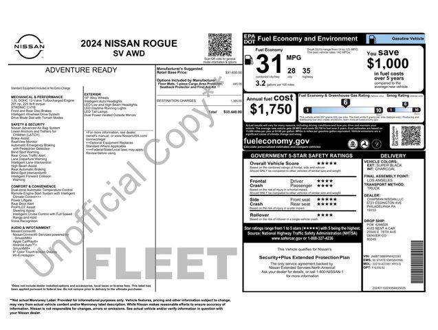 used 2024 Nissan Rogue car, priced at $22,500