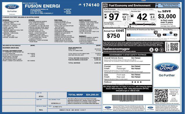 used 2018 Ford Fusion Energi car, priced at $12,900