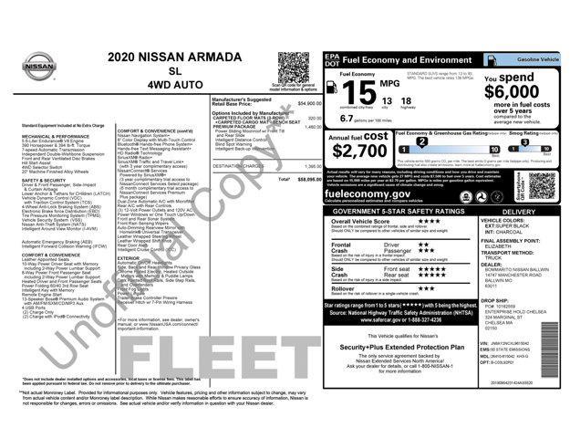 used 2020 Nissan Armada car, priced at $18,900