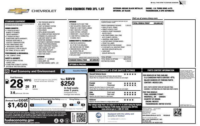 used 2020 Chevrolet Equinox car, priced at $15,900