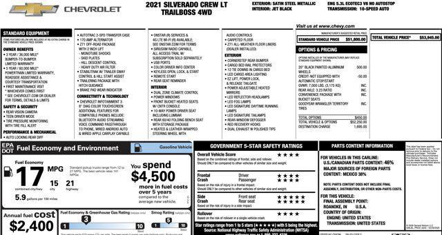 used 2021 Chevrolet Silverado 1500 car, priced at $26,500