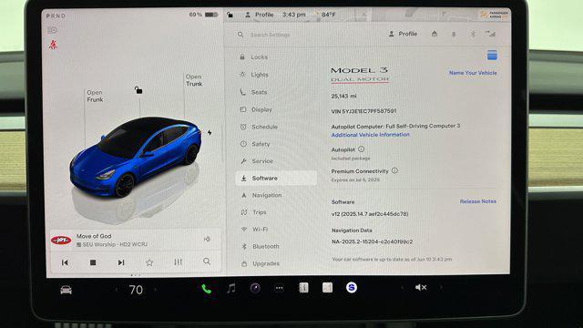 used 2023 Tesla Model 3 car, priced at $30,200