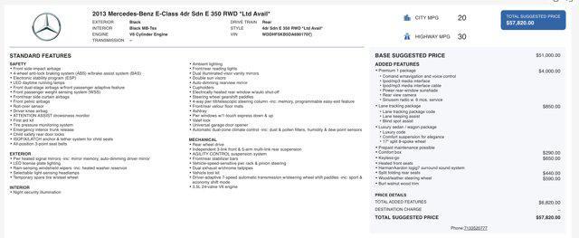 used 2013 Mercedes-Benz E-Class car, priced at $7,800