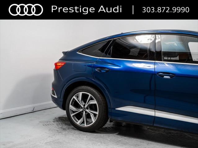 new 2025 Audi Q4 e-tron Sportback car, priced at $69,124