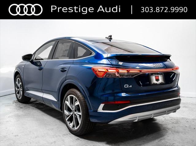 new 2025 Audi Q4 e-tron Sportback car, priced at $69,124