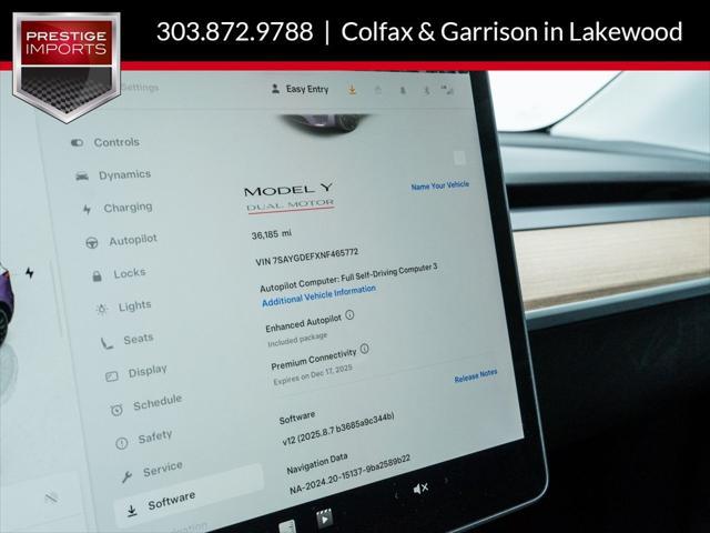used 2022 Tesla Model Y car, priced at $30,492