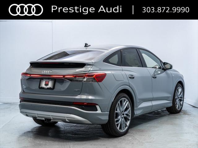 new 2025 Audi Q4 e-tron Sportback car, priced at $70,069