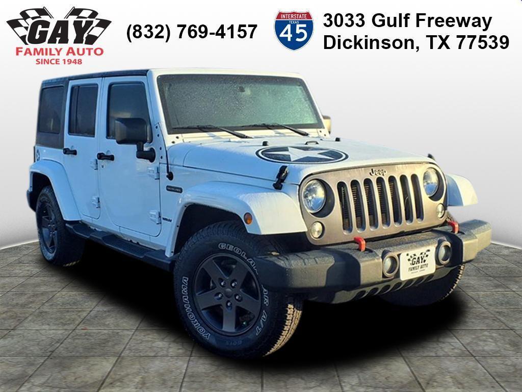 used 2016 Jeep Wrangler Unlimited car, priced at $14,991