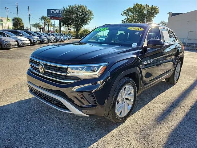 used 2021 Volkswagen Atlas Cross Sport car, priced at $29,240