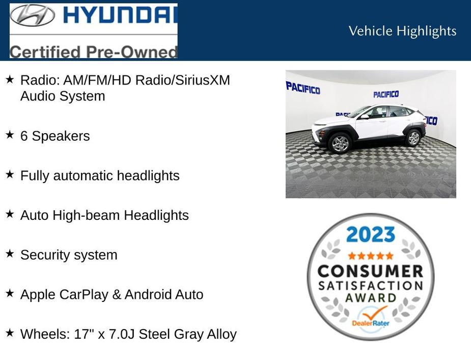 used 2024 Hyundai Kona car, priced at $24,999