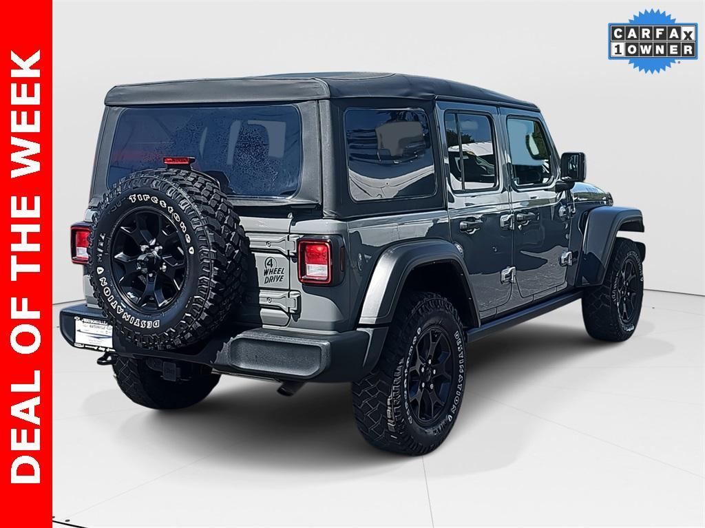 used 2021 Jeep Wrangler Unlimited car, priced at $27,910