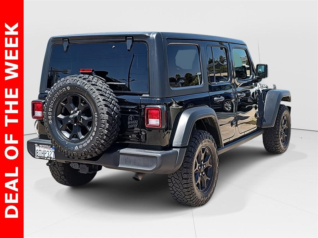used 2021 Jeep Wrangler Unlimited car, priced at $30,795