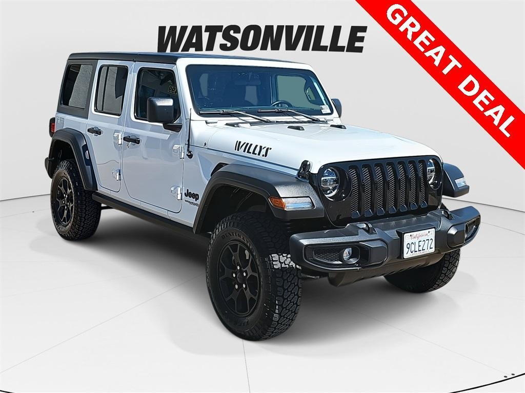 used 2022 Jeep Wrangler Unlimited car, priced at $33,490