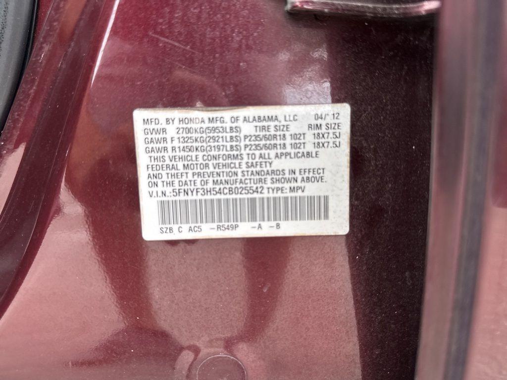 used 2012 Honda Pilot car, priced at $2,999