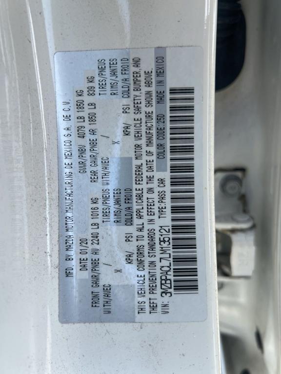 used 2020 Mazda Mazda3 car, priced at $16,721