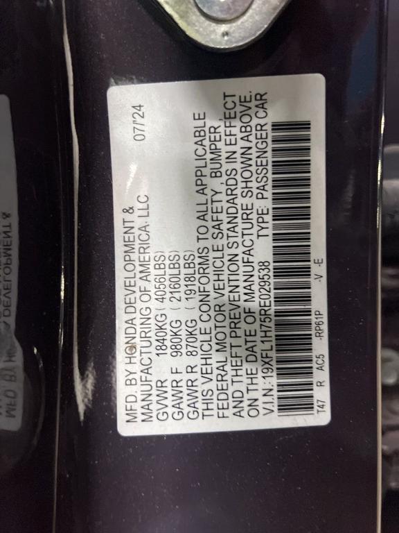 used 2024 Honda Civic car, priced at $25,999