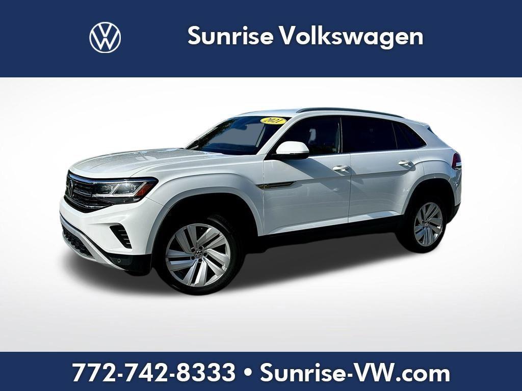 used 2021 Volkswagen Atlas Cross Sport car, priced at $15,596