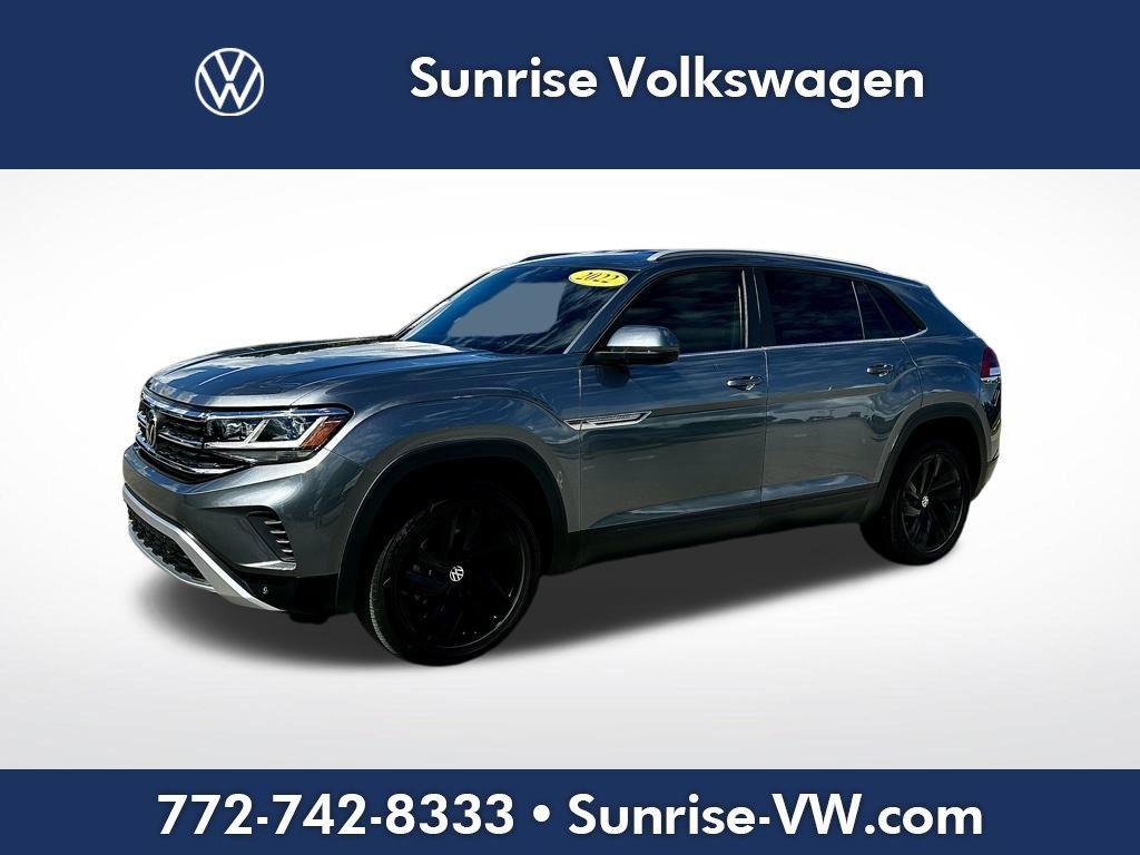 used 2022 Volkswagen Atlas Cross Sport car, priced at $18,995