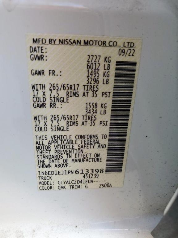 used 2023 Nissan Frontier car, priced at $26,861