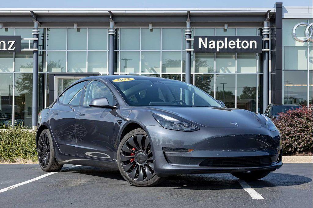 used 2022 Tesla Model 3 car, priced at $27,499