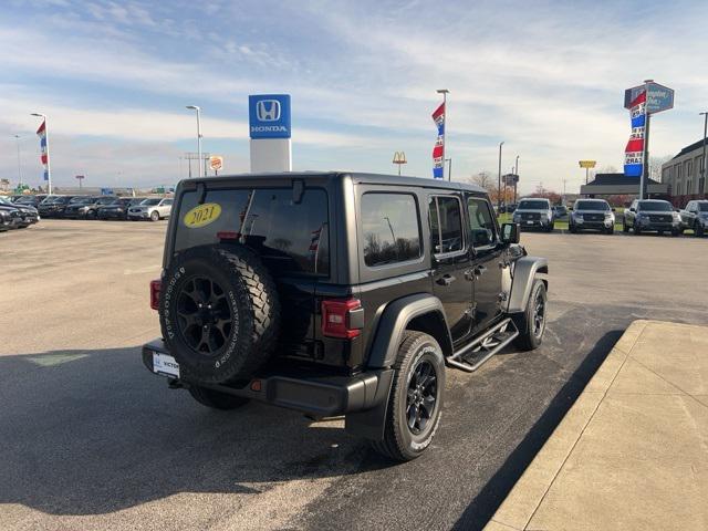 used 2021 Jeep Wrangler car, priced at $29,598