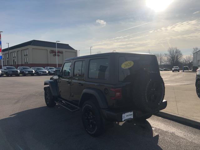 used 2021 Jeep Wrangler car, priced at $29,598