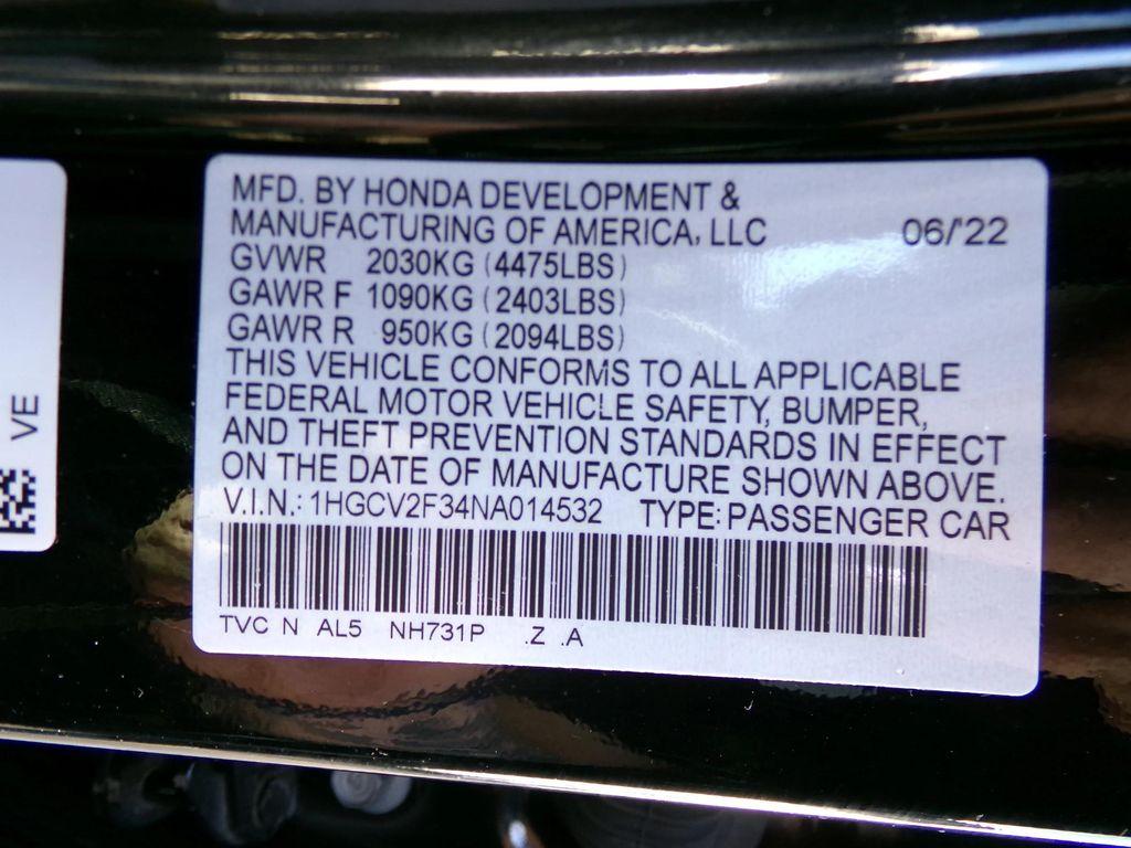 used 2022 Honda Accord car, priced at $27,995
