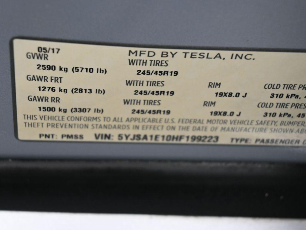 used 2017 Tesla Model S car, priced at $18,995