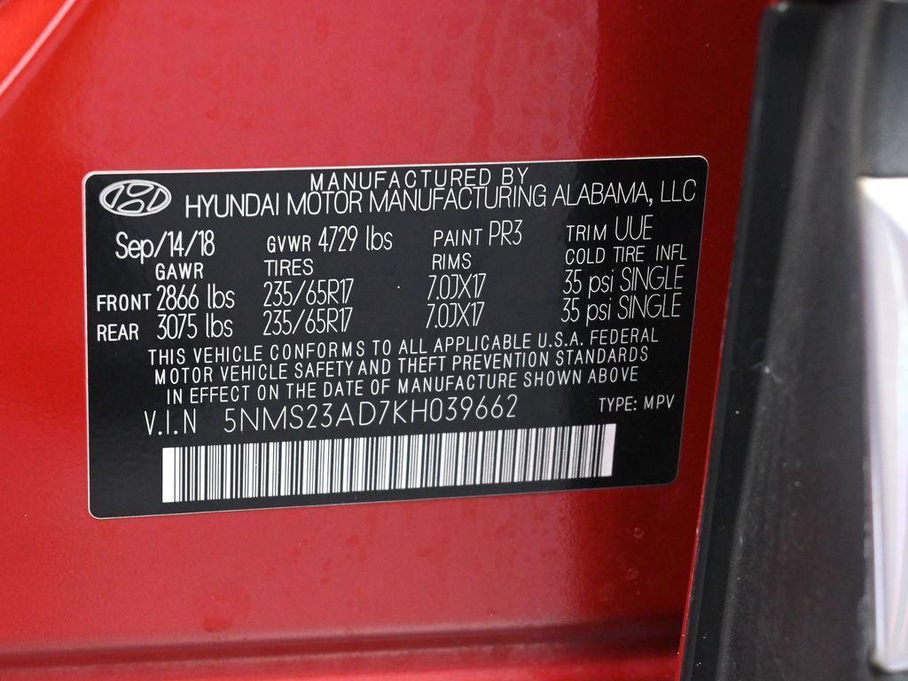 used 2019 Hyundai Santa Fe car, priced at $9,991