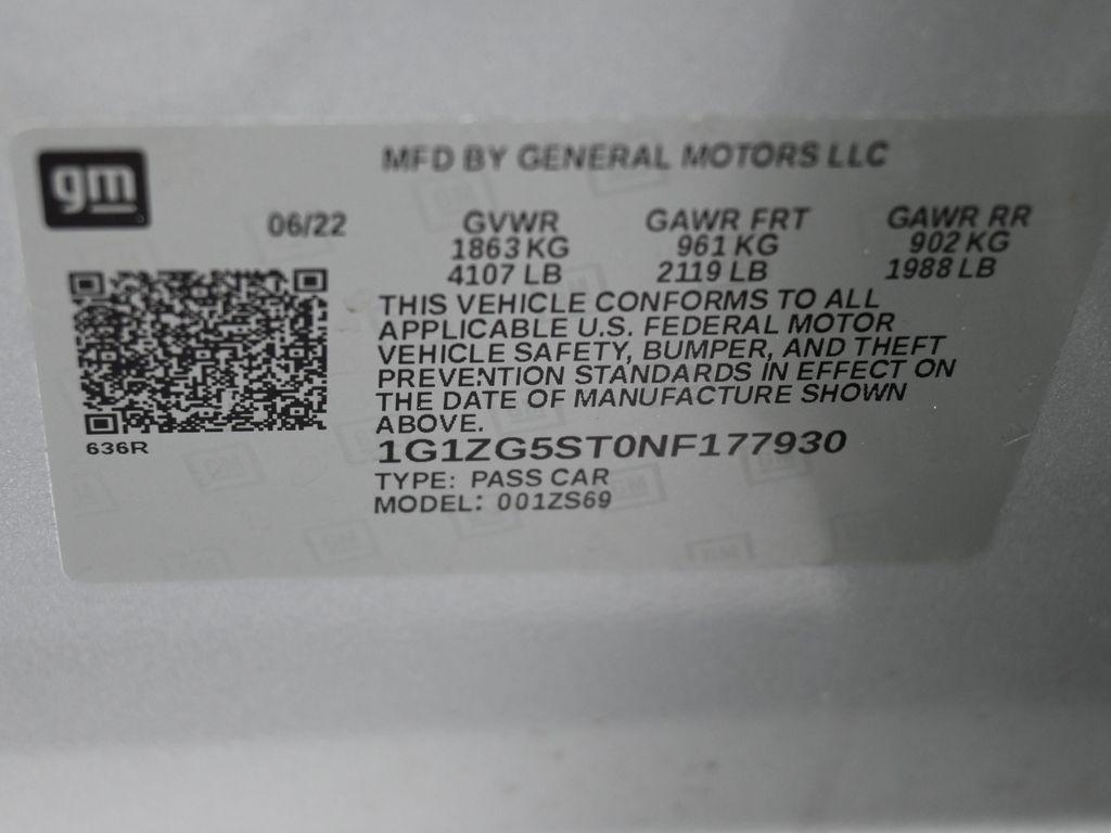 used 2022 Chevrolet Malibu car, priced at $16,941